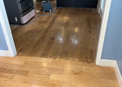 hardwood floor cleaning before and after