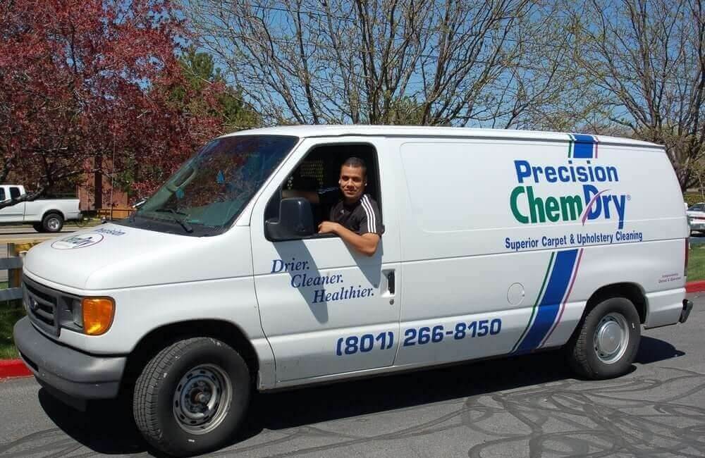 precision chem-dry carpet cleaning van