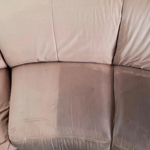 before and after upholstery cleaning