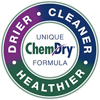 drier, cleaner, healthier chem-dry badge 